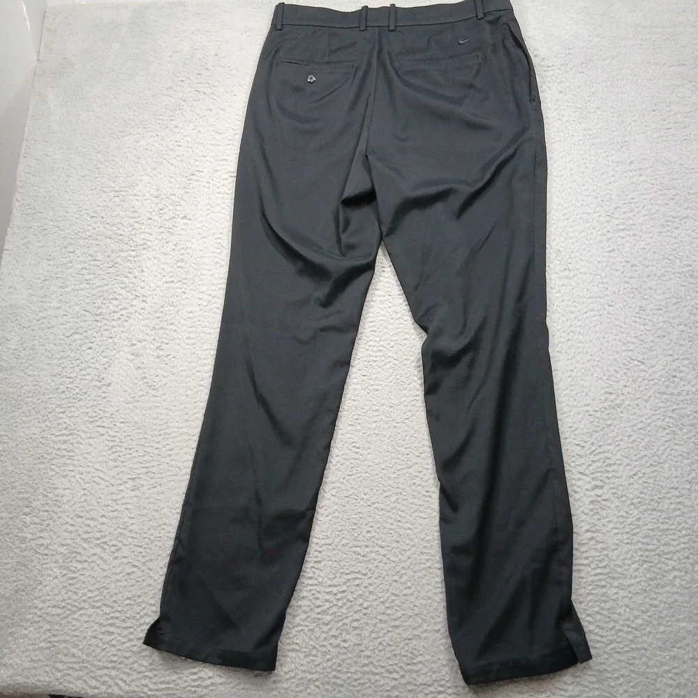 Nike Dri-FIT Standard Fit Golf‎ Pants Men 34x30 Black Stretch Polyester